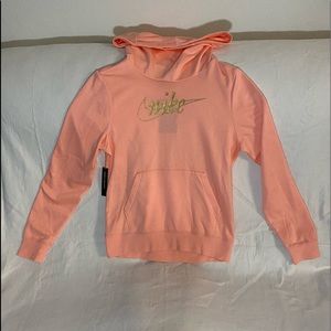 Pink Nike hoodie with gold  - READ DESCRIPTION